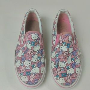 Vans Pink White Hello Kitty Sneakers Slides